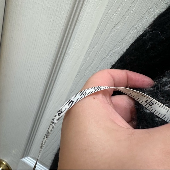 EVERLANE THE COCOON CREW SWEATER ALPACA XXS BLACK HEATHER GREY oversized crew - Picture 4 of 7